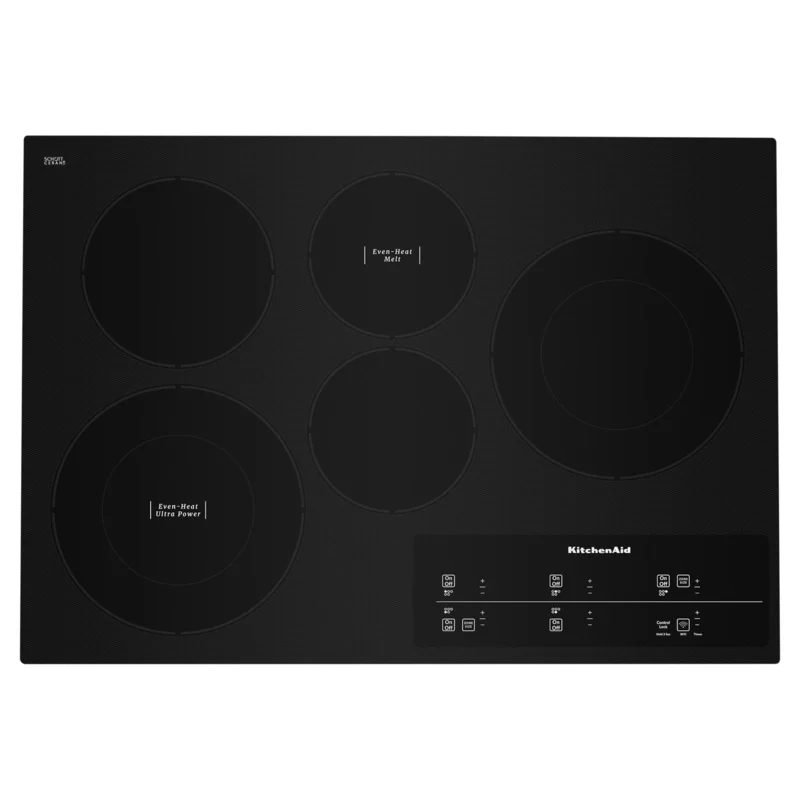 KitchenAid - 29 inch wide Electric Cooktop in Black - KCES950KBL Black