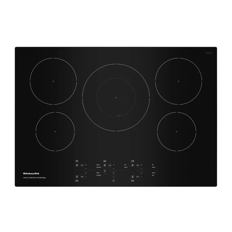 KitchenAid - 30.75 inch wide Induction Cooktop in Black - KCIG550JBL Black