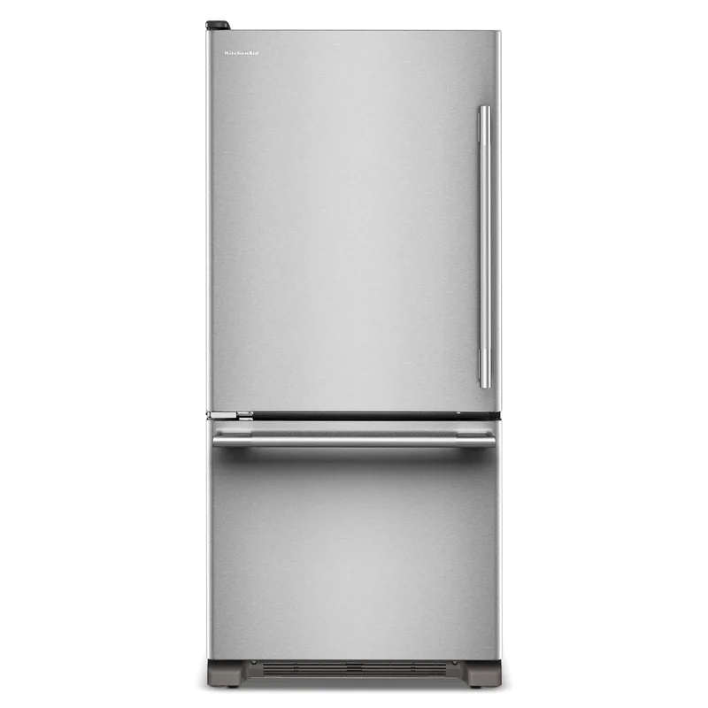 KitchenAid - 30 Inch 18.7 cu. ft Bottom Mount Refrigerator in Stainless - KRBL130SPS Stainless
