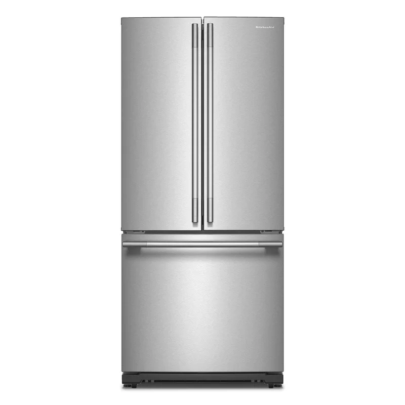 KitchenAid - 30 Inch 19.7 cu. ft French Door Refrigerator in Stainless - KRFF330SPS Stainless