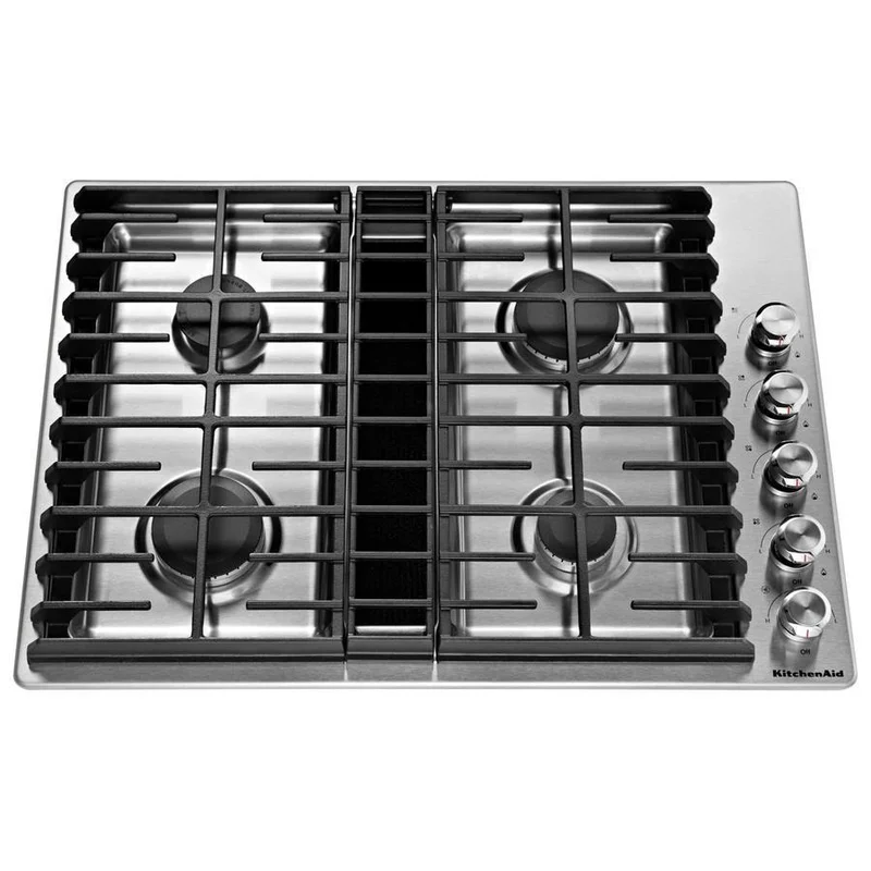 KitchenAid - 30 inch wide Downdraft Cooktop in Stainless - KCGD500GSS Stainless