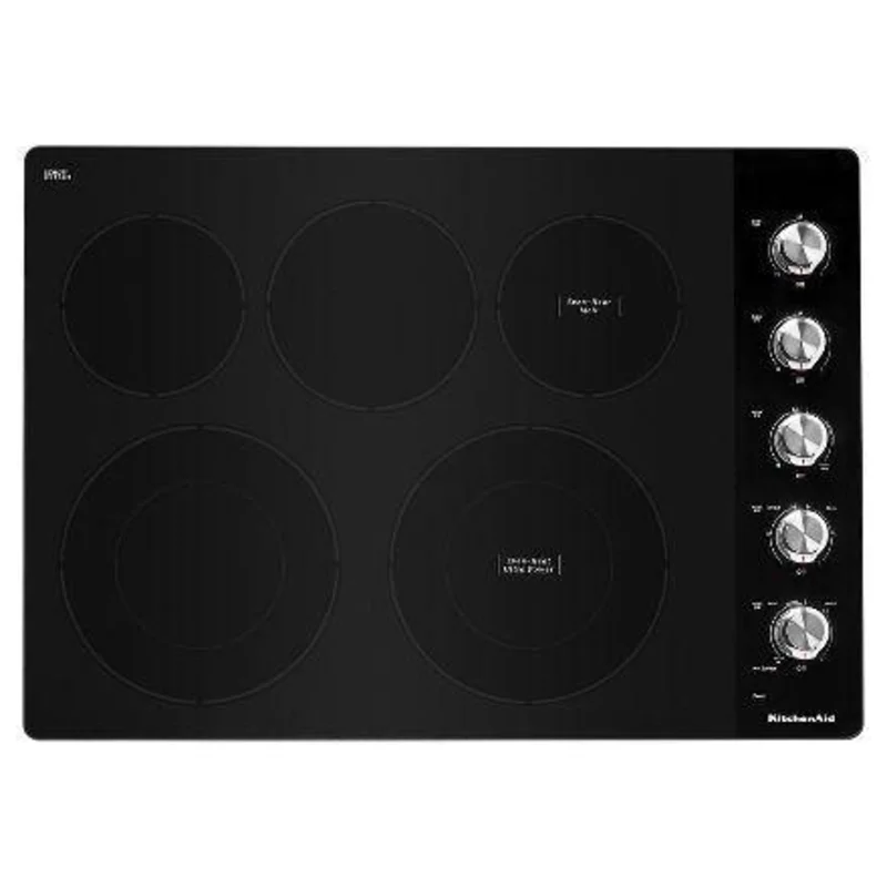 KitchenAid - 30 inch wide Electric Cooktop in Stainless Steel - KCES550HSS Stainless