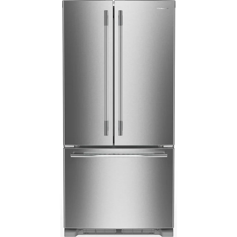 KitchenAid - 33 Inch 22.1 cu. ft French Door Refrigerator in Stainless - KRFF333SPS Stainless