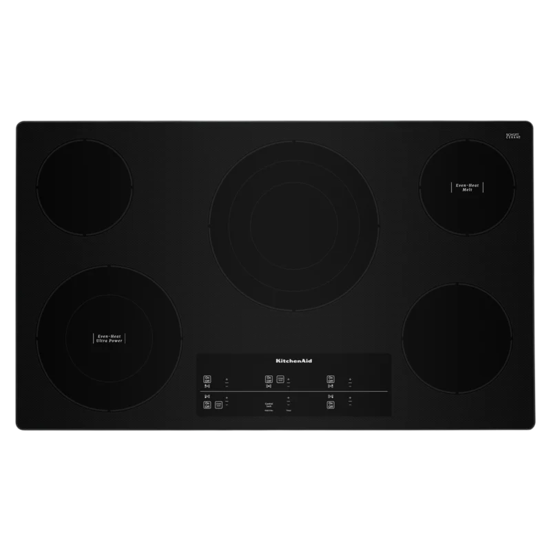 KitchenAid - 34.4 inch wide Electric Cooktop in Stainless - KCES956KSS Stainless