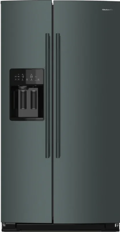 KitchenAid - 35.5 Inch 20.85 cu. ft Side by Side Refrigerator in Juniper - KRSC536RJP Juniper
