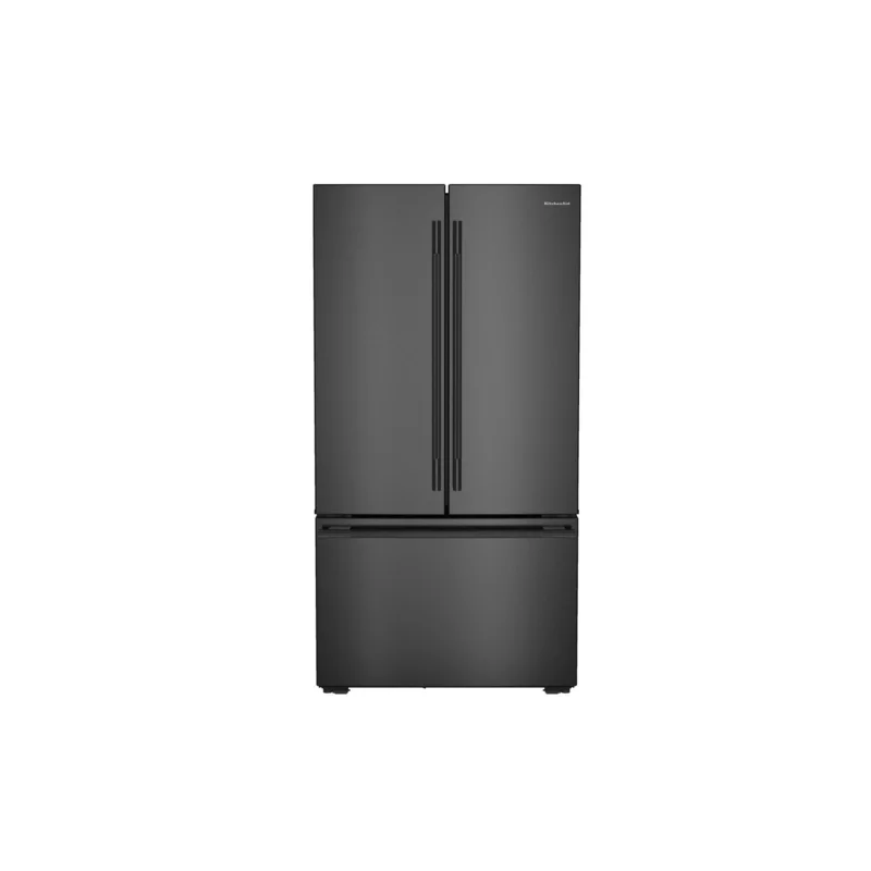 KitchenAid - 35.63 Inch 24.3 cu. ft French Door Refrigerator in Black Ore - KRFC236SBE Black Ore