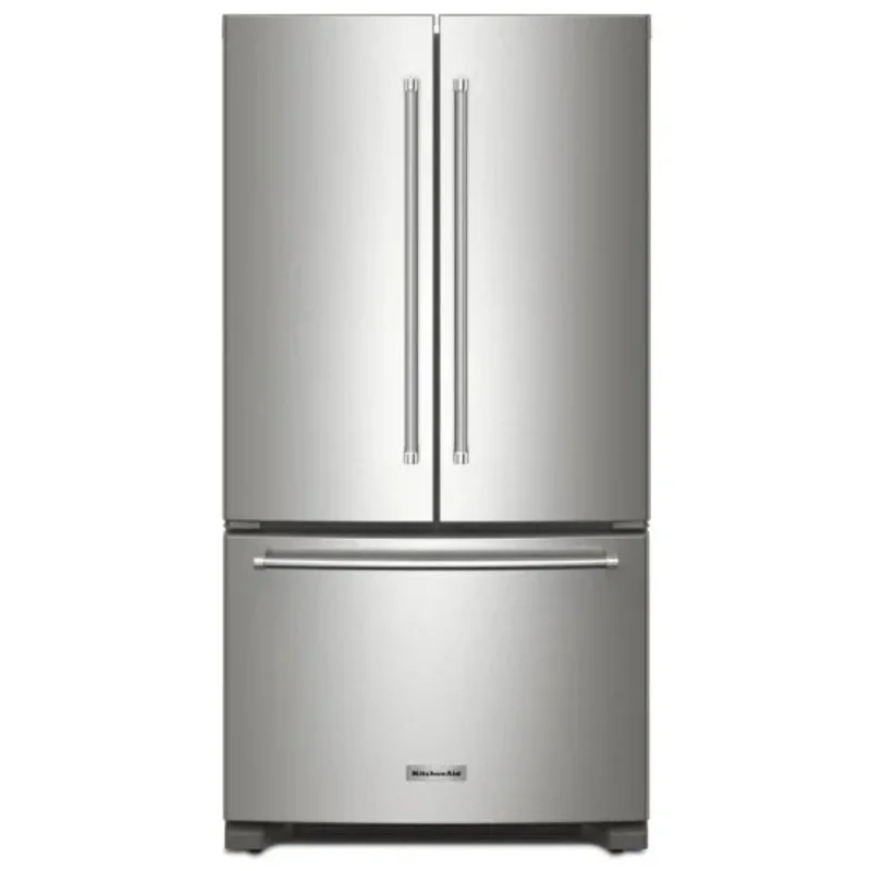 KitchenAid - 35.75 Inch 20 cu. ft French Door Refrigerator in Stainless - KRFC136RPS Stainless
