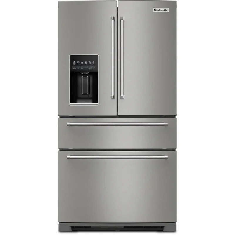 KitchenAid - 35.75 Inch 26.2 cu. ft French Door Refrigerator in Stainless - KRMF536RPS Stainless