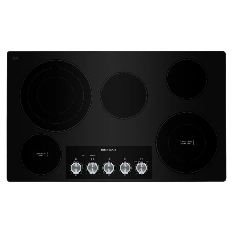 KitchenAid - 35.8 inch wide Electric Cooktop in Stainless - KCES556HSS Stainless