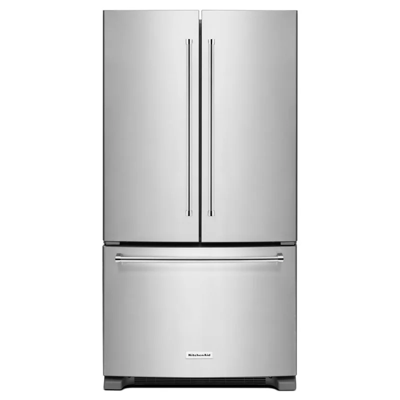 KitchenAid - 35.88 Inch 25.19 cu. ft French Door Refrigerator in Stainless - KRFF305ESS Stainless