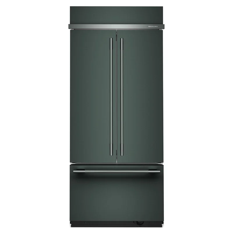 KitchenAid - 36.25 Inch 20.8 cu. ft French Door Refrigerator in Juniper - KBFN536SJP Juniper