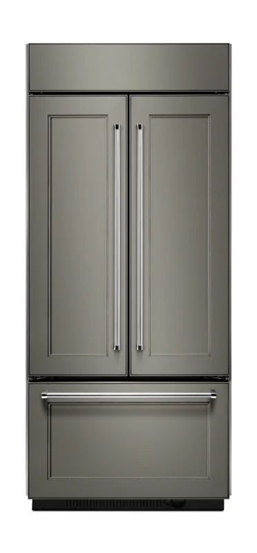 KitchenAid - 36.25 Inch 20.81 cu. ft French Door Refrigerator in Panel Ready - KBFN406EPA Panel Ready