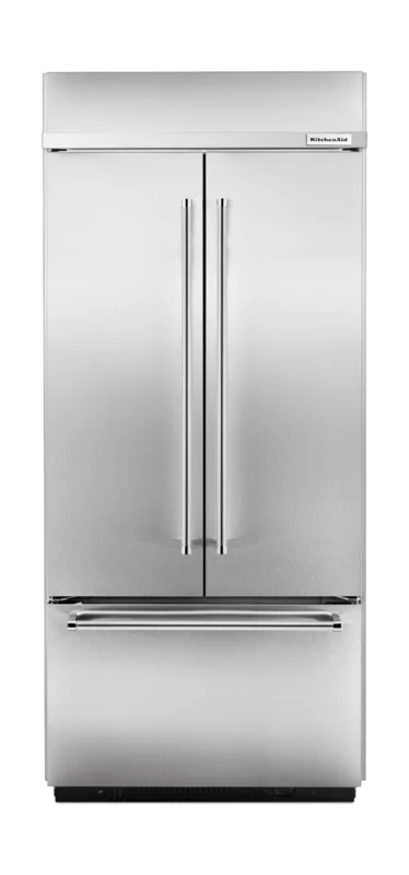 KitchenAid - 36.25 Inch 20.81 cu. ft French Door Refrigerator in Stainless - KBFN406ESS Stainless