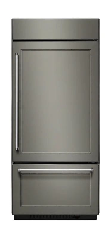 KitchenAid - 36.25 Inch 20.86 cu. ft Built-in Bottom Mount Refrigerator in Panel Ready - KBBR306EPA Panel Ready