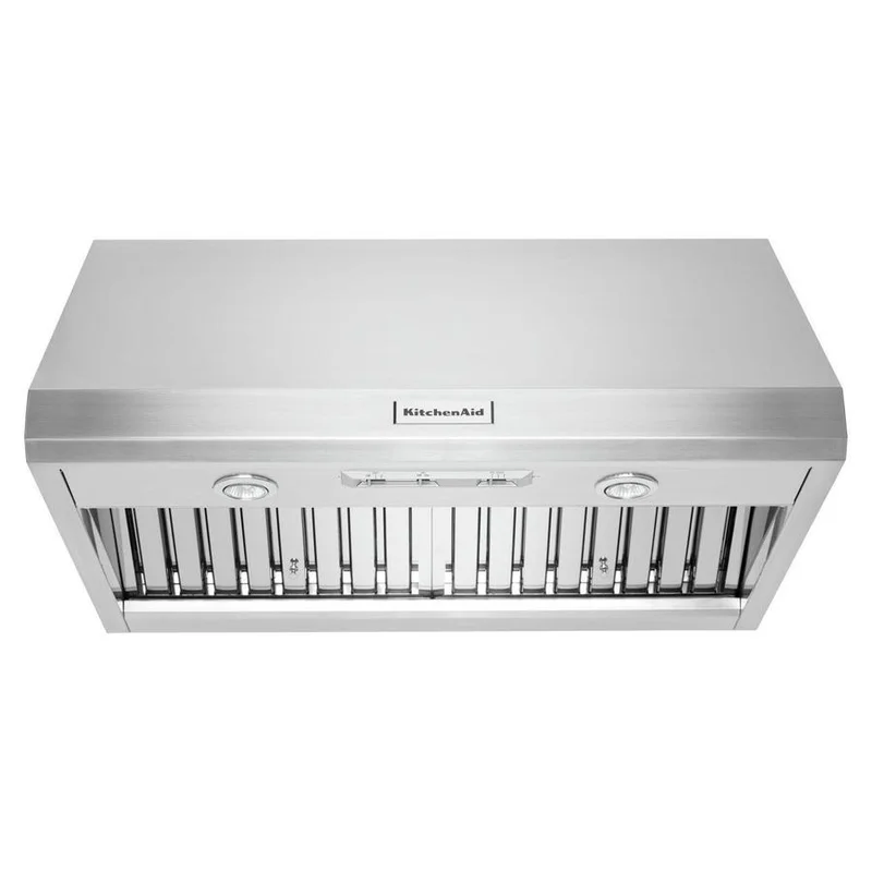 KitchenAid - 36 Inch 1170 CFM Wall Mount and Chimney Range Vent in Stainless - KVWC906JSS Stainless