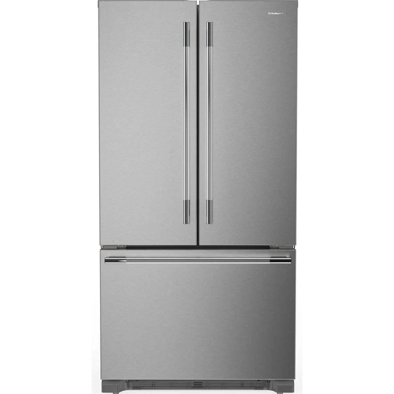 KitchenAid - 36 Inch 21.9 cu. ft French Door Refrigerator in Stainless - KRFC136TPS Stainless