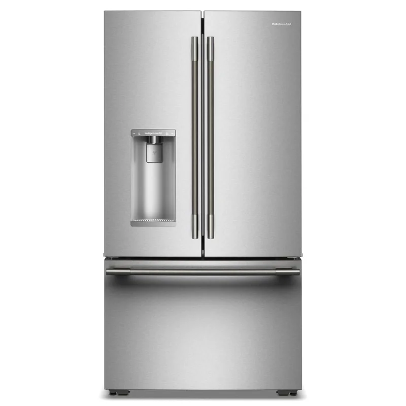 KitchenAid - 36 Inch 23.1 cu. ft French Door Refrigerator in Stainless - KRFC536SPS Stainless