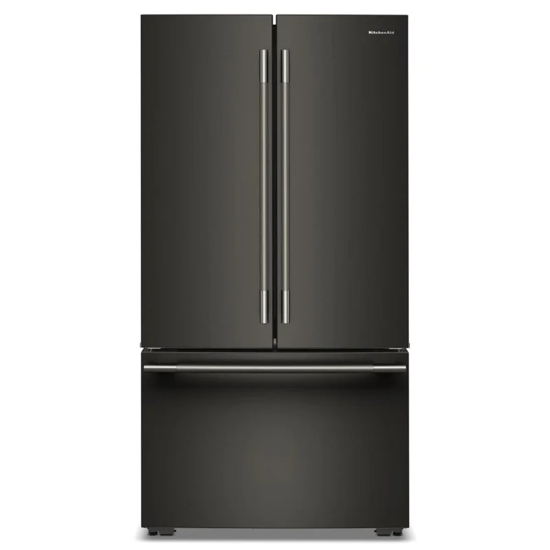 KitchenAid - 36 Inch 24.8 cu. ft French Door Refrigerator in Black Ore - KRFC336SBE Black Ore