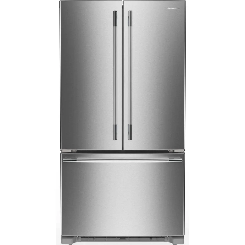 KitchenAid - 36 Inch 25.2 cu. ft French Door Refrigerator in Stainless - KRFF136SPS Stainless