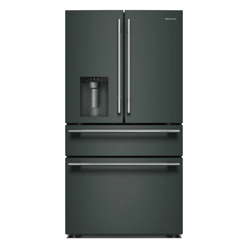KitchenAid - 36 Inch 28.7 cu. ft French Door Refrigerator in Juniper - KRMF436SJP Juniper