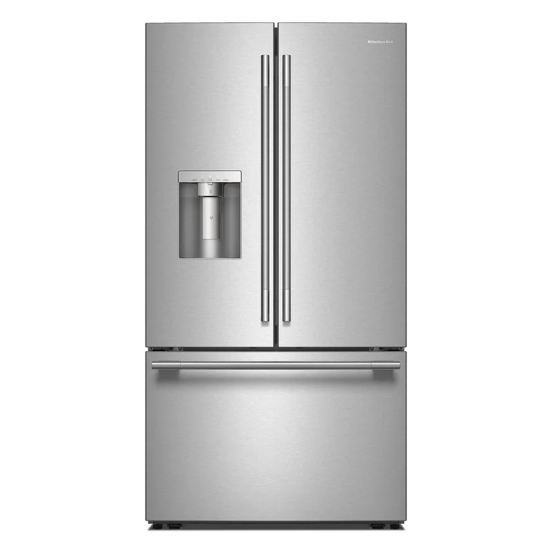 KitchenAid - 36 Inch 29.5 cu. ft French Door Refrigerator in Stainless - KRFF436SPS Stainless