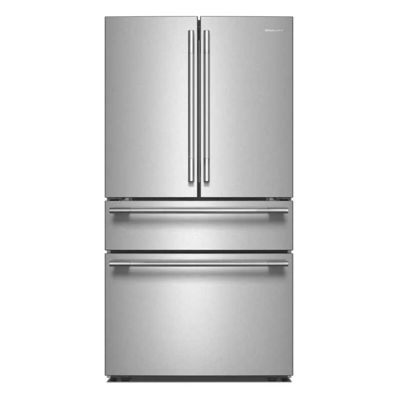KitchenAid - 36 Inch 29.5 cu. ft French Door Refrigerator in Stainless - KRMF336SPS Stainless
