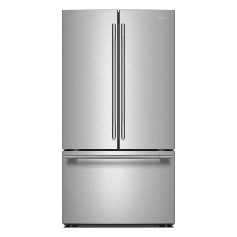 KitchenAid - 36 Inch 30.5 cu. ft French Door Refrigerator in Stainless - KRFF336SPS Stainless