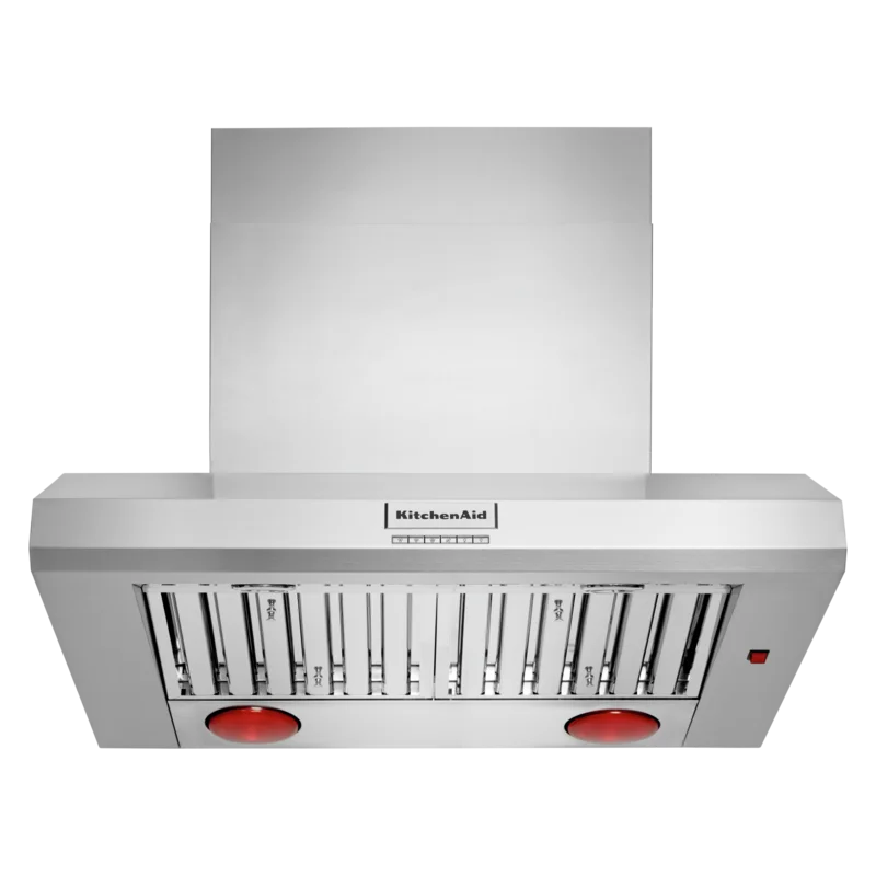 KitchenAid - 36 Inch 585 or 1170 CFM Wall Mount and Chimney Range Vent in Stainless - KVWC956KSS Stainless