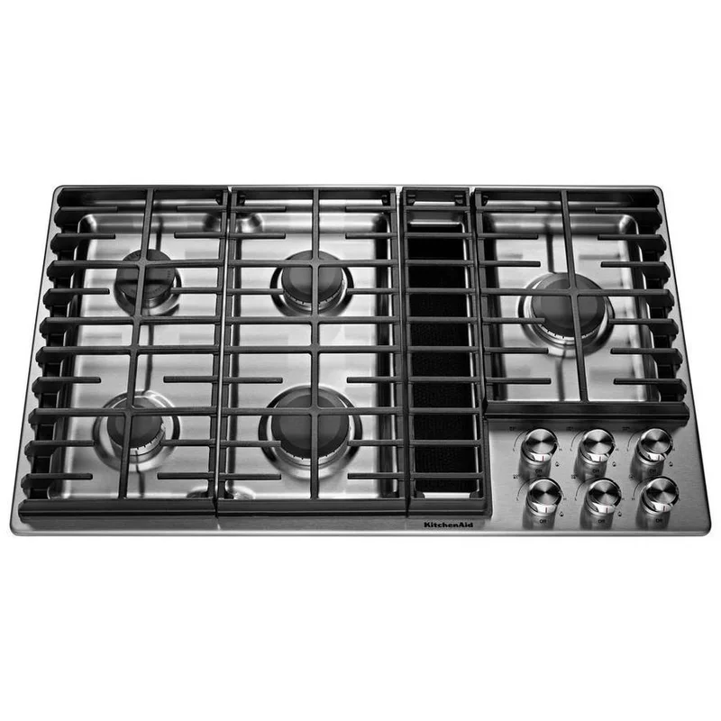 KitchenAid - 36 inch wide Downdraft Cooktop in Stainless Steel - KCGD506GSS Stainless