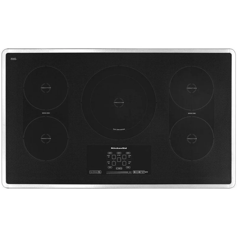 KitchenAid - 36 inch wide Induction Cooktop in Stainless Steel - KICU569XSS Stainless