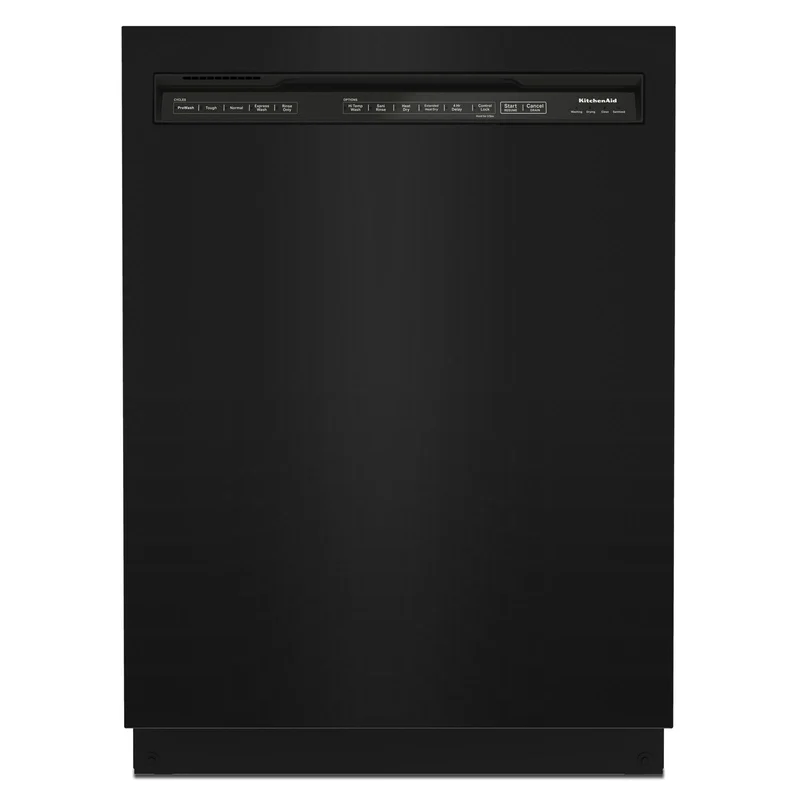KitchenAid - 39 dBA Built In Dishwasher in Black - KDFE204KBL Black