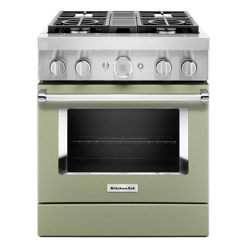 KitchenAid - 4.1 cu. ft Dual Fuel Range in Green - KFDC500JAV Green