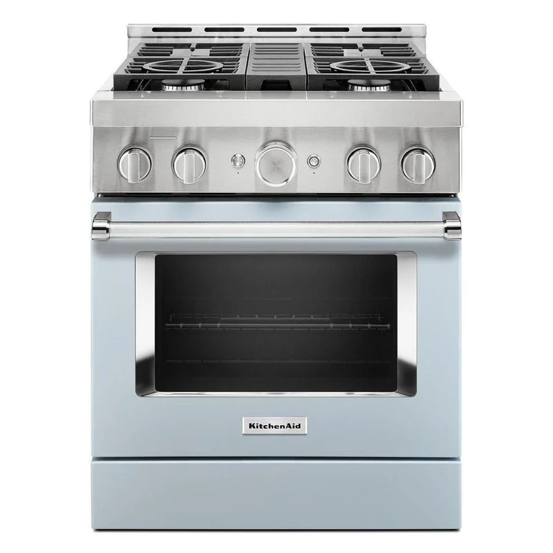 KitchenAid - 4.1 cu. ft Gas Range in Blue - KFGC500JMB Blue