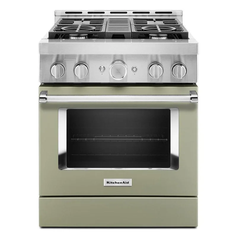 KitchenAid - 4.1 cu. ft Gas Range in Green - KFGC500JAV Green