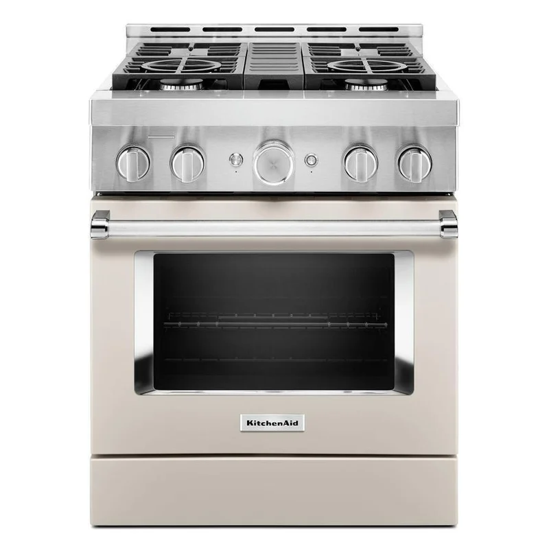KitchenAid - 4.1 cu. ft Gas Range in White - KFGC500JMH White