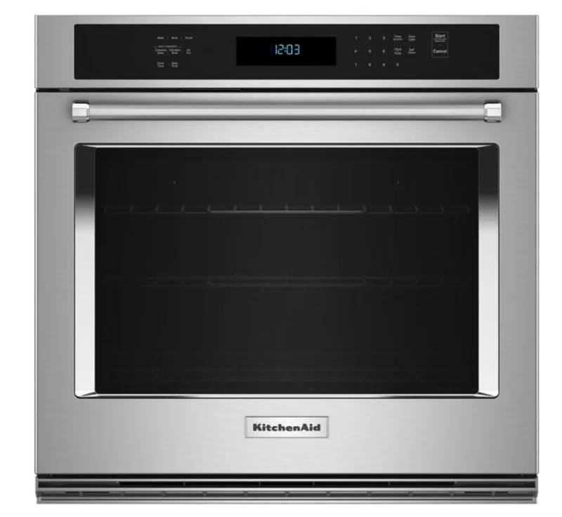 KitchenAid - 4.3 cu. ft Single Wall Oven in Stainless - KOES527PSS Stainless