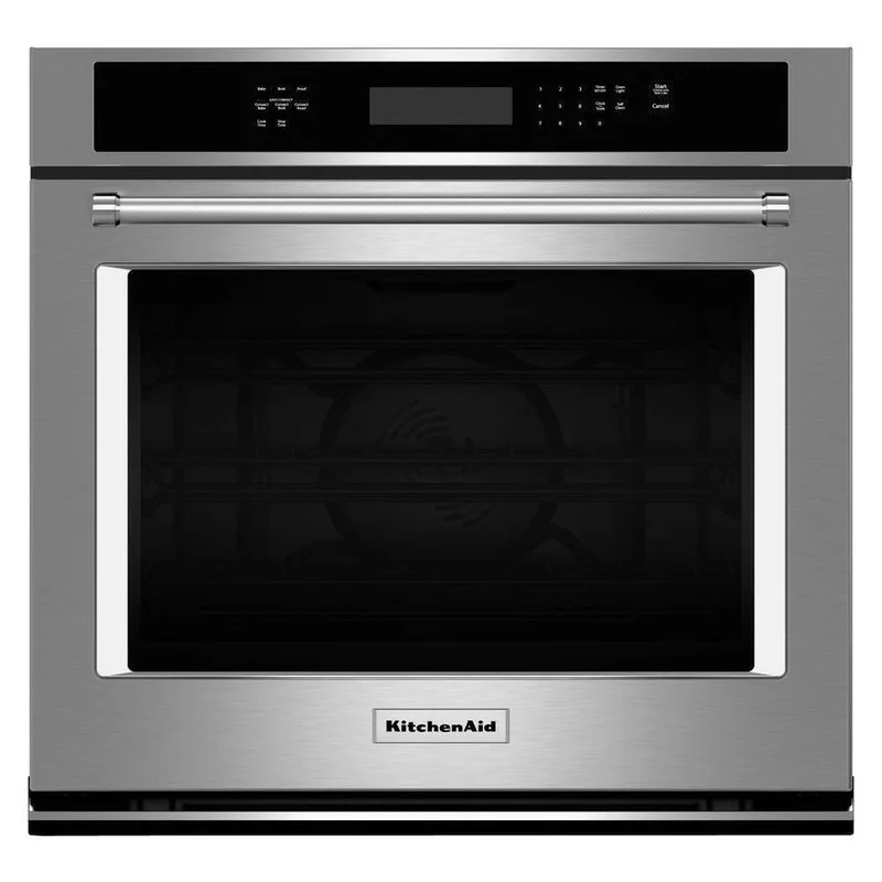 KitchenAid - 4.3 cu. ft Single Wall Oven in Stainless - KOSE507ESS Stainless