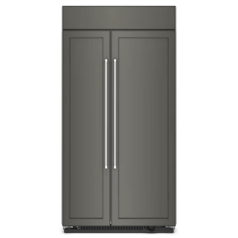 KitchenAid - 41.25 Inch 25.5 cu. ft Side-by-Side Refrigerator in Panel Ready - KBSN702MPA Stainless
