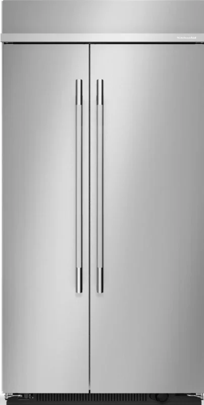 KitchenAid - 41 Inch 25.5 cu. ft Side by Side Refrigerator in Stainless - KBSN742SPS Stainless