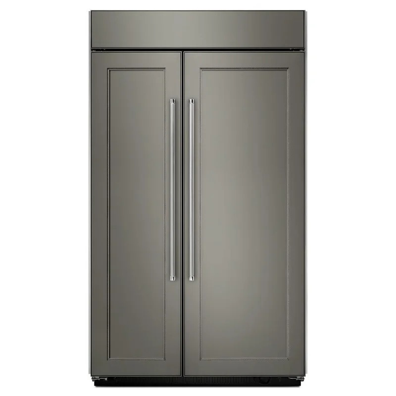 KitchenAid - 42.25 Inch 25.5 cu. ft Side by Side Refrigerator in Panel Ready - KBSN602EPA Panel Ready