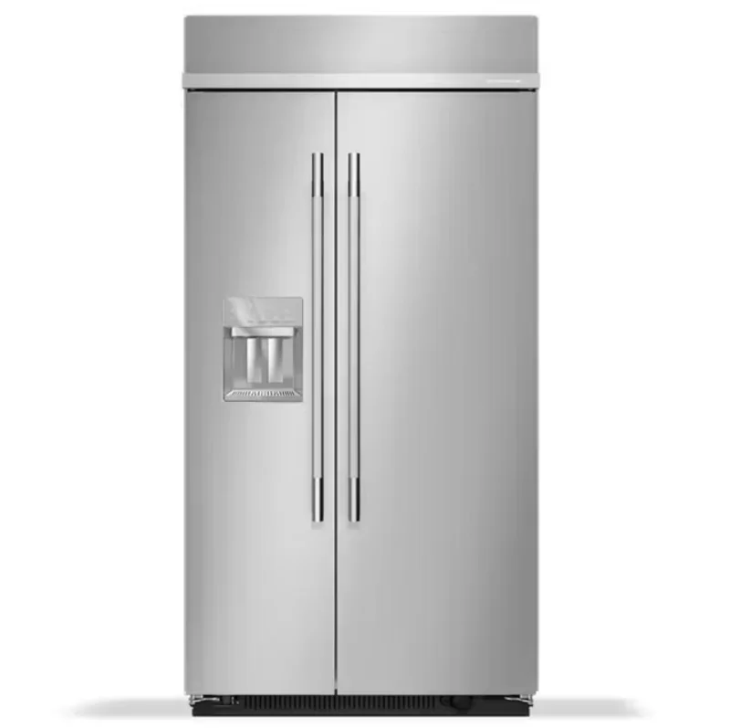 KitchenAid - 42 Inch 25.1 cu. ft Side by Side Refrigerator in Stainless - KBSD742SPS Stainless