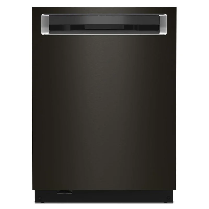 KitchenAid - 44 dBA Built In Dishwasher in Black Stainless - KDPM604KBS Black Stainless