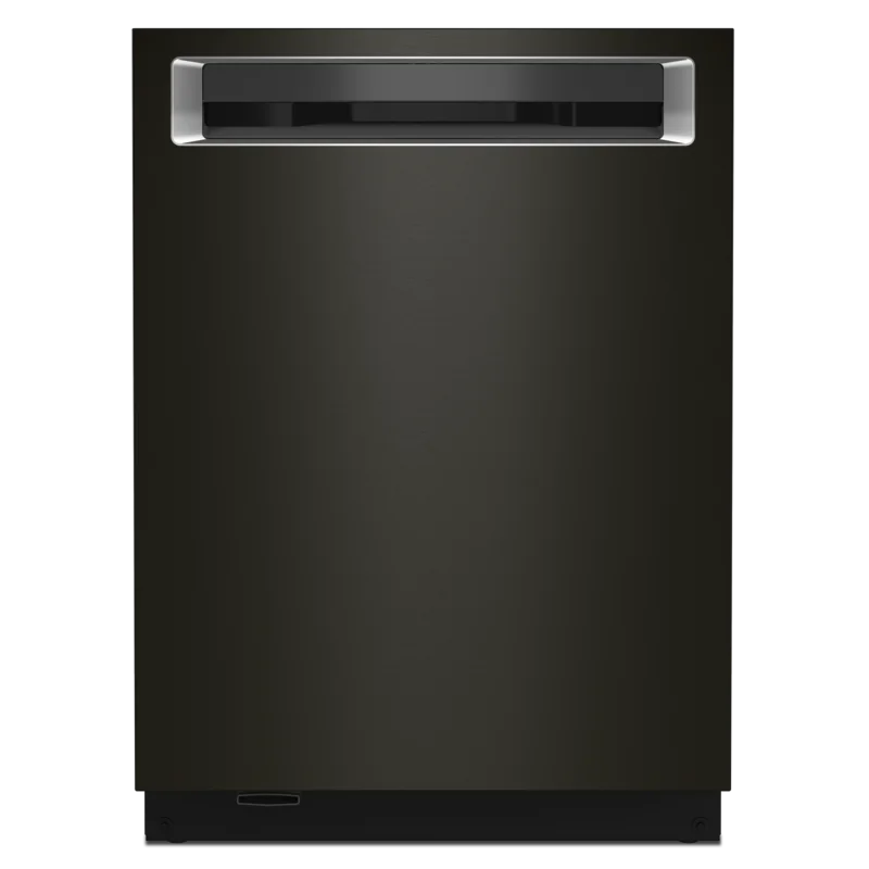 KitchenAid - 44 dBA Built In Dishwasher in Black Stainless - KDPM804KBS Black Stainless