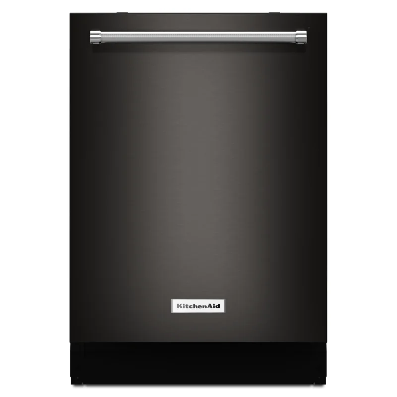 KitchenAid - 44 dBA Built In Dishwasher in Black Stainless - KDTM704EBS Black Stainless
