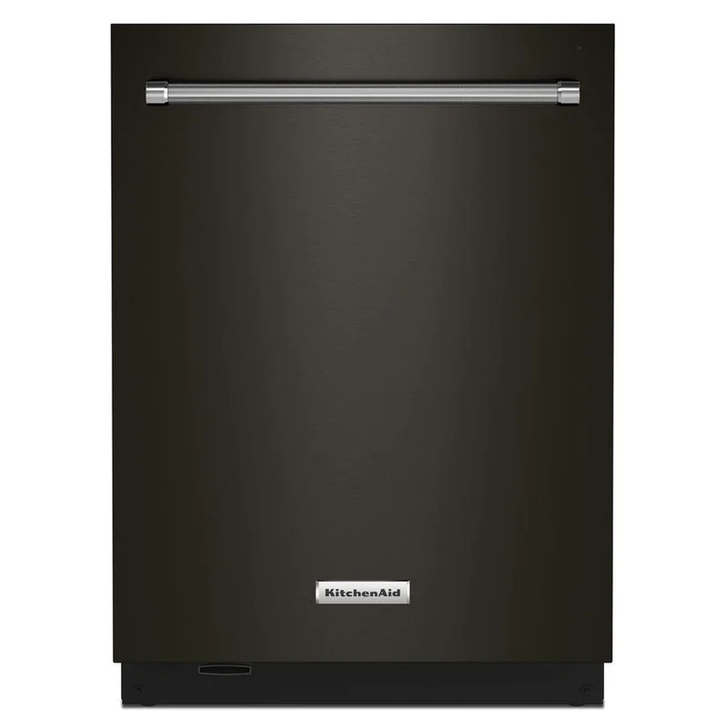 KitchenAid - 44 dBA Built In Dishwasher in Black Stainless - KDTM804KBS Black Stainless