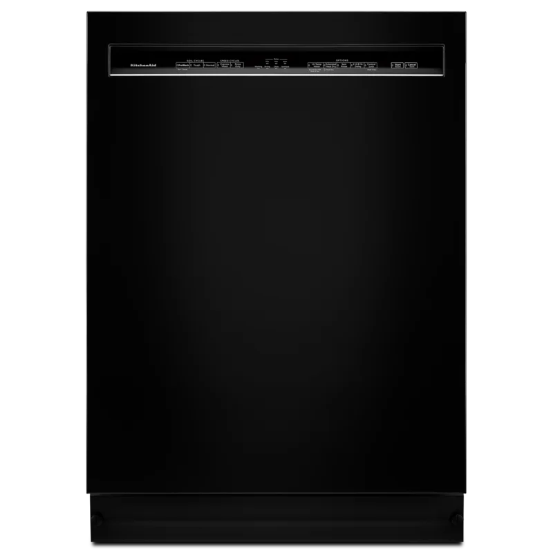 KitchenAid - 46 dBA Built In Dishwasher in Black - KDFE104HBL Black