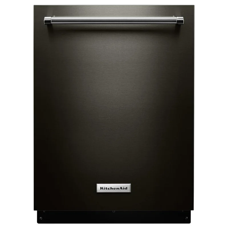 KitchenAid - 46 dBA Built In Dishwasher in Black Stainless - KDTE234GBS Black Stainless