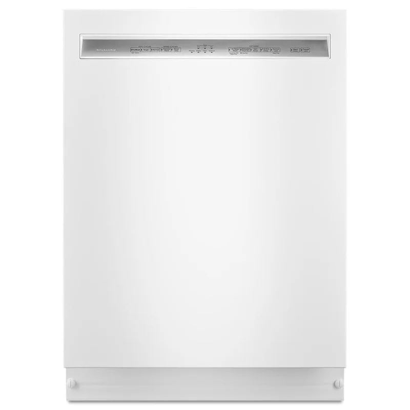 KitchenAid - 46 dBA Built In Dishwasher in White - KDFE104HWH White