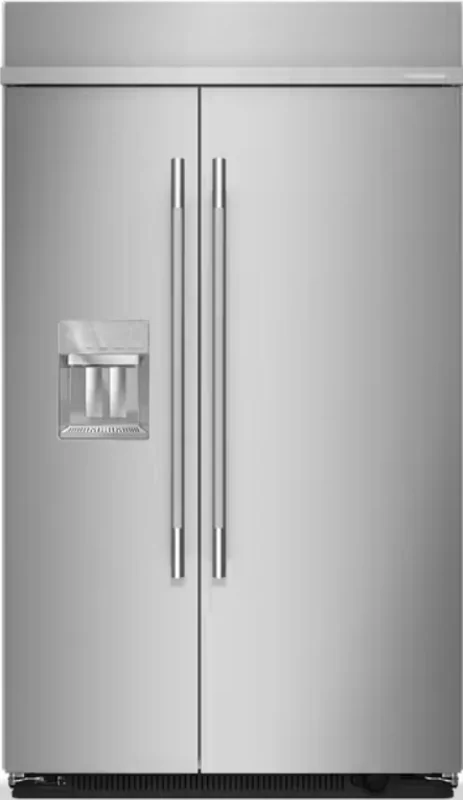 KitchenAid - 47.25 Inch 29.4 cu. ft Side by Side Refrigerator in Stainless - KBSD748SPS Stainless