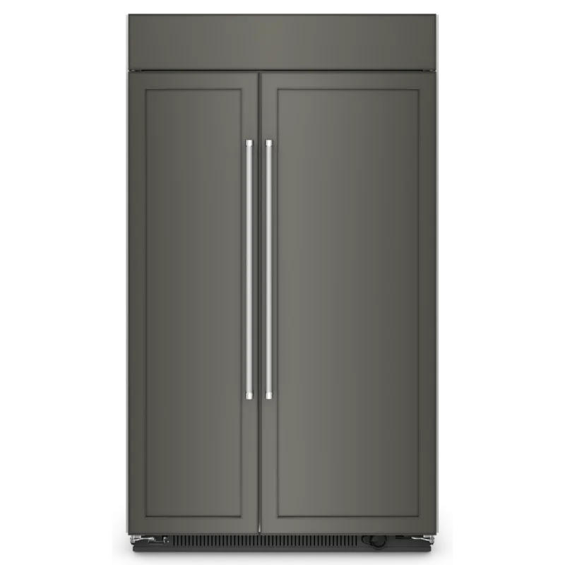 KitchenAid - 47.25 Inch 30 cu. ft Side by Side Refrigerator in Panel Ready - KBSN708MPA Panel Ready